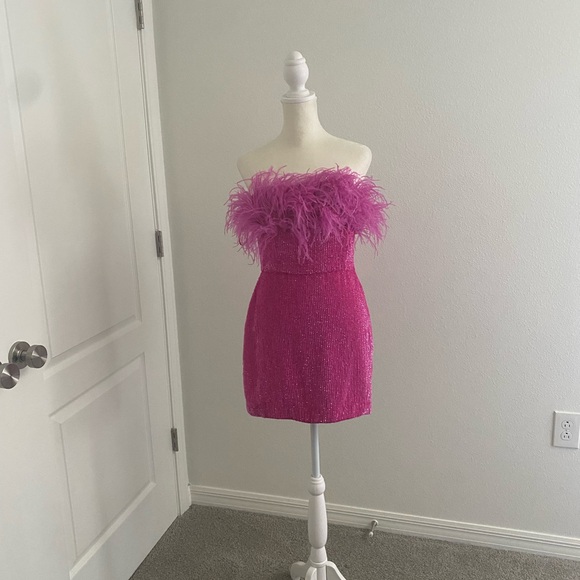 Retrofete Fuchsia Torin Dress Size Small - Picture 5 of 15
